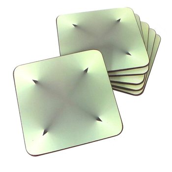 Joseph Joseph Cross 3D Coasters tal-Mejda - Sett ta' 6 biċċiet (sett)