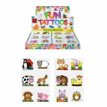 Fun Tattoos - Annimali tal-Farm (96 folja)