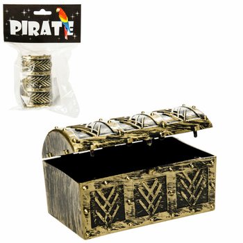 Mini kaxxa tat-teżor tal-pirati f'display (24 pz.)