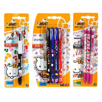 PINEN BIC HELLO KITTY ASSORTITI FUQ KARTA (12-il biċċa)