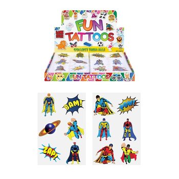 Tattoos Temporanji Divertenti – Mudell: Super Hero (96 pz)