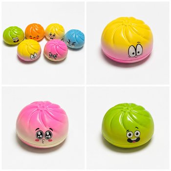 RAGE - Dumplings Squishy KBAR (Daqs 9 x 9 x 4 Cm) - Viral 2026 Fidget Toy - B'HEADER CARD (24 pz.)