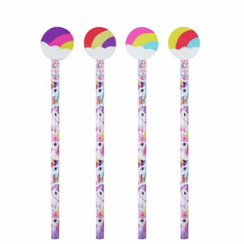 Lapes Unicorn Rainbow bil-Gomma (24 biċċa)