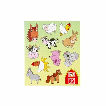 Stikers Divertenti &ndash; Mudell: Annimali tar-Razzett (120 biċċa)