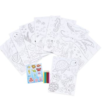 SET TAL-LEWŻA KBIR - MUDELL: SEA LIFE - 22x30x1 CM (12 biċċa)