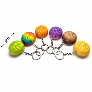 RAGE - Squishy Dumplings Keyrings - Kuluri Mħallta - F'Displej (24 biċċa)