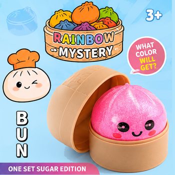 RAGE - Squishy SUGAR EDITION Bun Dumplings ŻGĦIR (5.3 x 5.3 x 4.1 Cm) Viral 2026 Fidget Toy (24 pz)