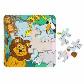 Mix Puzzles tal-Ġungla (14x14cm) - Pakkett Vantaġġuż 50 biċċa