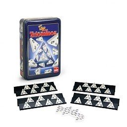 Triominos The Original Travel Tour Edition (Kaxxa tal-Metall) (1 pz.)
