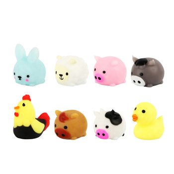 SQUISHY TAL-LUCKY DIP - ANNIMALI TAR-RAZZETT - F'DISPLEJ (96 biċċa)