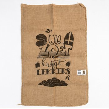 XKORA KBIRA TAL-ĠUTA TA' SINTERKLAAS - BIT-TEST: WIE ZOET IS KRIJGT LEKKERS - Madwar 60 x 100 ċm (1 biċċa)