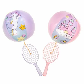 Racket tal-Paddle b'Ballun - Unicorn (12-il biċċa)