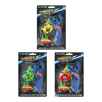 Spinner Battle Tops li Jiriħu fuq Karta (6 biċċiet)