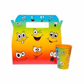 Kaxxa tal-Menu għat-Tfal Smiley - 22.5 x 12 x 9.5 cm (24 pz)