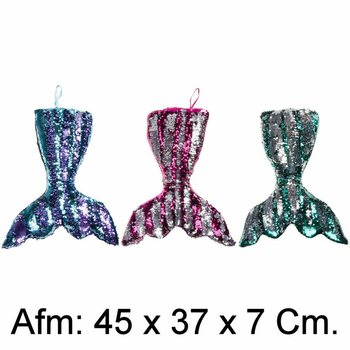 XL Plush Sirena Tail Cushion - 45 cm - Mix Colors (4 biċċiet)