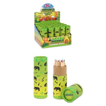 12-il Kulur f'Tubu: Mudell Annimali tal-Ġungla - Display (20 pz.)