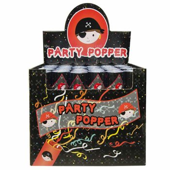 PARTY CONFETTI SHOOTER - PIRATA - F'DISPLAY (24 pcs)