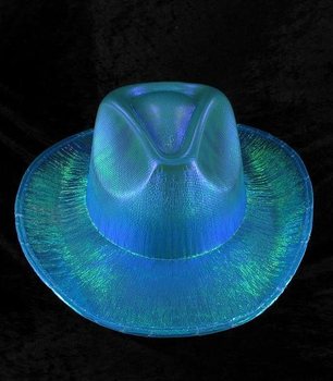 KAPPELL TAL-COWBOY BIL-GLITTER - BLU (6 biċċiet)