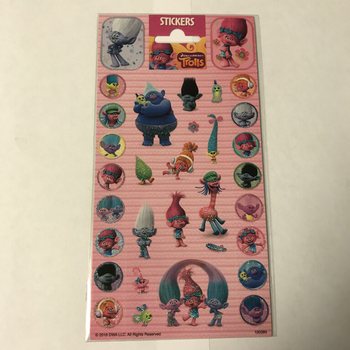 Folja ta' Stikers TROLLS - 20 x 10 cm (10 pz.)