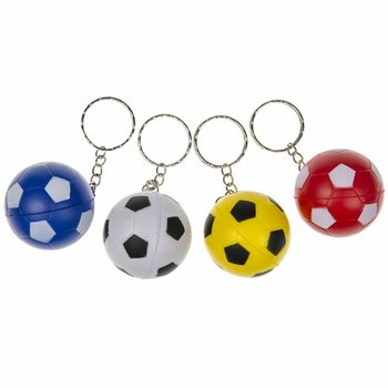 Keychains tal-Futbol tal-Foam - Mix ta' Kuluri (48 biċċa)