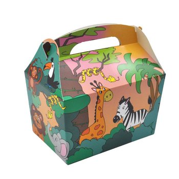 KAXA TAL-IJMEL ANIMALETTI TAL-JUNGLE - Qies 18.5x12x19 CM - KAXA TAL-IKEL - KIDSBOX (24 biċċa)