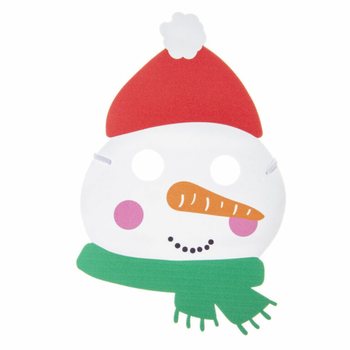 Mix ta' Maskri tal-Milied tal-Fowm - Santa Klaws, Renna u Snowman (48 biċċa)