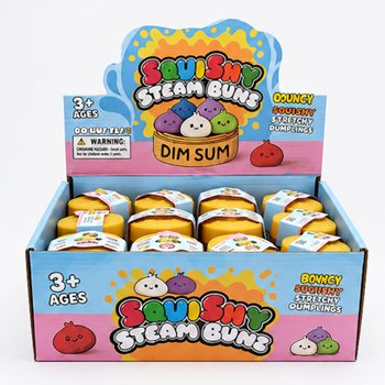 RAGE - Squishy GLITTER Bun Dumplings ŻGĦAR (Daqs 5.5 x 5.5 x 3 cm) - Ġugarell Fidget Virali 2026 (24 biċċa)