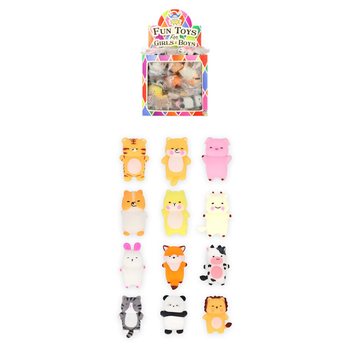 MIX TA' SQUISHY ANIMALS GĦAL TOMBOLA - FIL-DISPLAY - (96 biċċa)