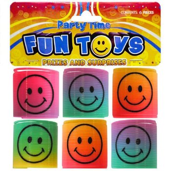 6 BIĊĊIET MINI SMILEY SPIRALS Ø3.5 CM F'BORŻA (6 BOROŻ)