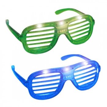 Nuċċalijiet Shutter Shades bid-Dawl LED (24 biċċa)