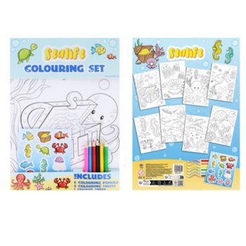 SET TAL-LEWŻA KBIR - MUDELL: SEA LIFE - 22x30x1 CM (12 biċċa)
