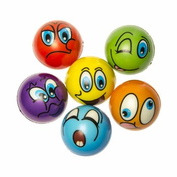 SMILEY STRESS BALLS F'DISPLAY (24 biċċa)