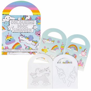 Kotba żgħar tal-kulur tal-Unicorn bi stikers (48 biċċa)