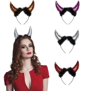 Diadema tax-Xitan bil-Glitter (6 biċċiet)