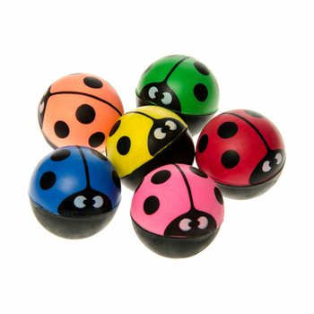 Ballun Li Jittajjar Ladybug &Oslash; 3,2 cm f'Display (48 biċċa)