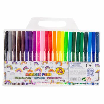 Sett ta' 24 Felt-tip Pens Kbar (Pakkett ta' 12)