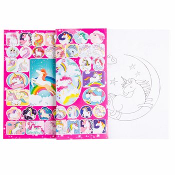 Ktieb tat-Tpinġija Unicorn A4 bi Stikers (12-il biċċa)
