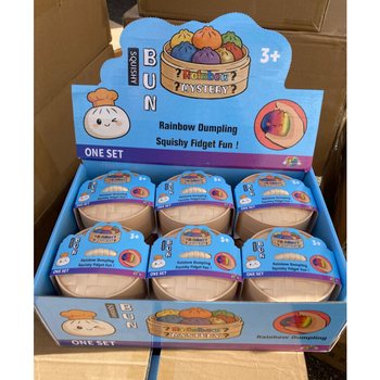 RAGE - RAINBOW Squishy Bun Dumplings KBIRA (8.5 x 8.5 x 4.8 Cm) - Viral 2026 Fidget Toy (12pc.)
