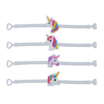 BRAZZULETTI TAS-SILIKON UNICORN GĦAT-TFAL (100 biċċa)