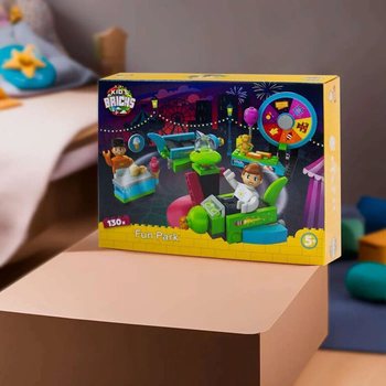 KIDS BRICKS FUN PARK - SET TA' BLOKKI TAL-BINI - 130 BIĊĊA (1 pz.)