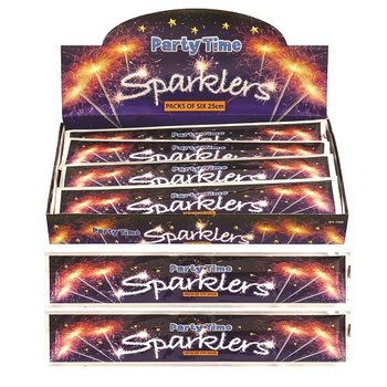 Settijiet ta' 6 Sparklers, 25 cm (36 Pakkett)
