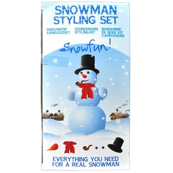 Sett ta' 6 Biċċiet għad-Dekorazzjoni ta' Snowman (3 unitajiet)
