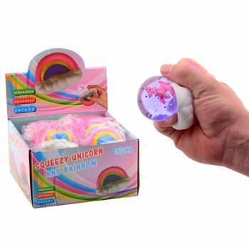 Ballun tal-Unicorn tal-Arcubox Squeeze f'Display (12-il biċċa)