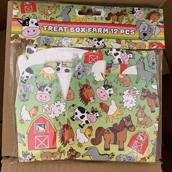 Kaxxi żgħar għall-Ħelu u Rigali Animali tal-Farm - 12x12.5x6 cm (12-il biċċa)