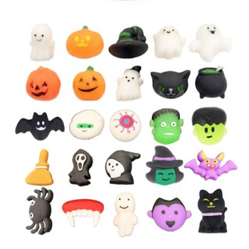 Taħlita ta' Figuri Squishy ta' Halloween f'Barmil (25 biċċa)