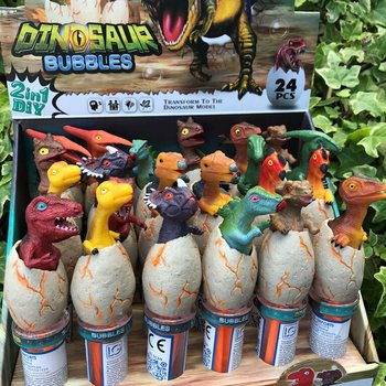 3D Dinosaur Bubble Wands (24 biċċa f'display)