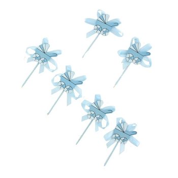 Topper tal-Cupcake tat-Twelid - Karru Blu (12-il biċċa)