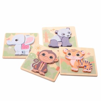 JOUECO - THE WILDIES FAMILY MIX PUZZLES TAL-INJAM - Minn 12-il Xahar (12-il pz.)