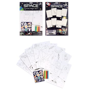 Sett tat-Tpinġija Spazju - Jinkludi Lapsijiet u Stickers (12-il biċċa)