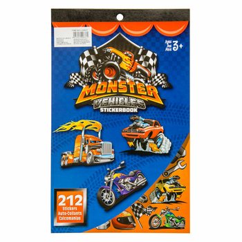 Ktieb tal-istikers Monster Truck b'212-il biċċa (12-il wieħed)